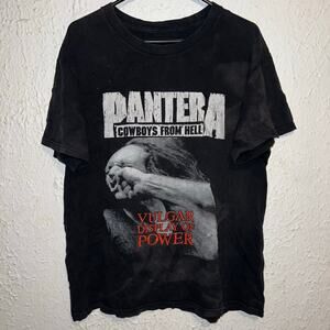 Vintage 90s Pantera Cowboys From Hell Vulgar Display of Power Heavy Metal Shirt